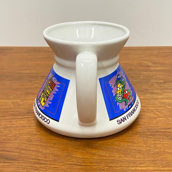 Vintage San Francisco Tourist Attraction Graphic Souvenir 12oz Coffee Travel Mug - Picture 4 of 11